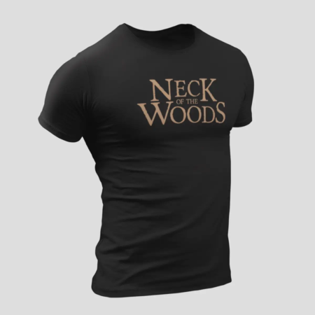 Neck of the Woods T-Shirt, Neck of the Woods Logo Black T-Shirt