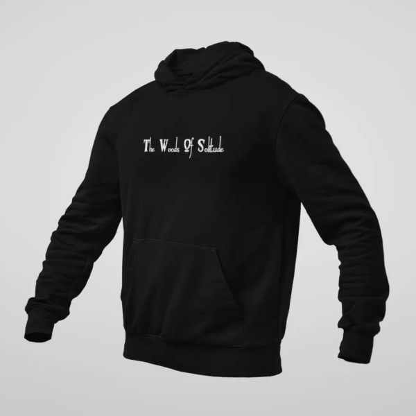 The Woods of Solitude Hoodie, The Woods of Solitude Logo Black Sweatshirt