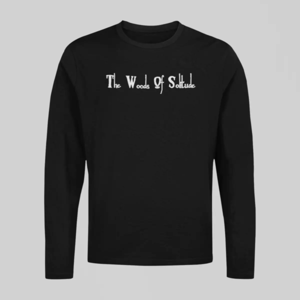 The Woods of Solitude Long Sleeve, The Woods of Solitude Logo Black Longsleeve