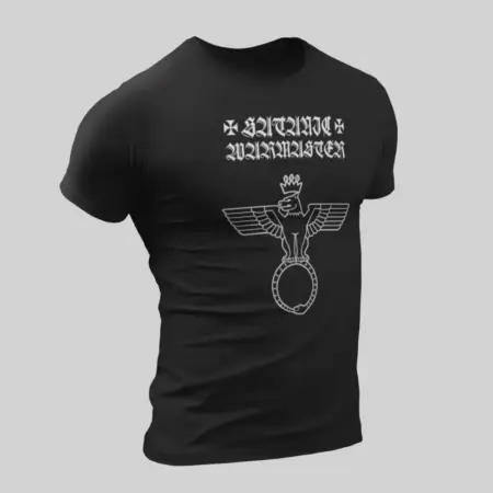 Satanic Warmaster T-Shirt, Satanic Warmaster Strength & Honour Black T-Shirt