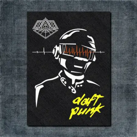 Daft Punk Back Patch, Daft Punk Triangle Artwork Oversize Patch