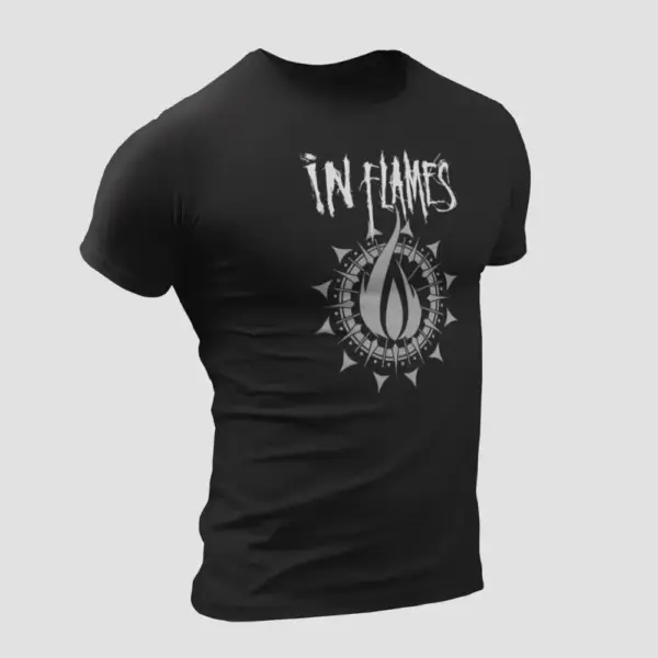 In Flames T-Shirt, In Flames Logo Black T-Shirt