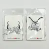 Acid Mammoth Earrings and Necklace, Acid Mammoth Logo Earrings and Necklace