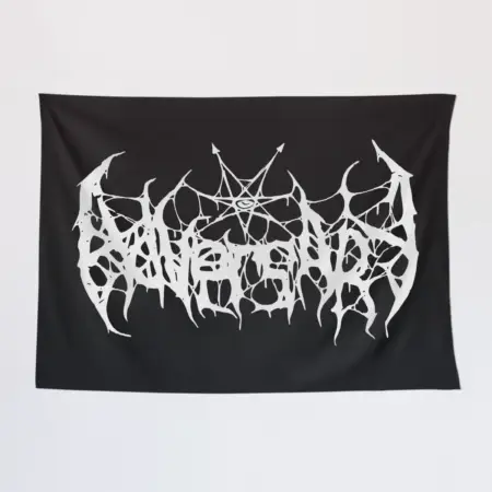 Adversary Wall Tapestry, Adversary Logo Flag Tapestry, Black Metal, United Kingdom