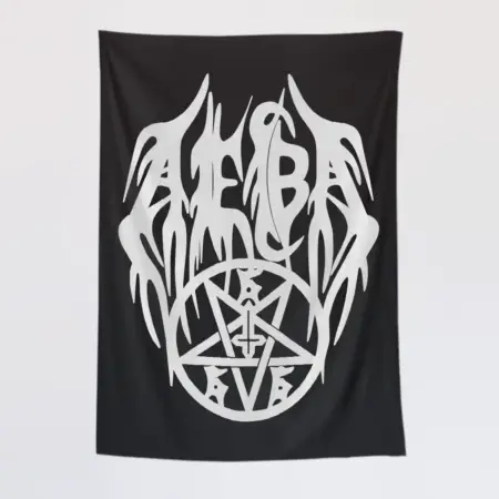 Aeba Wall Tapestry, Aeba Logo Flag Tapestry