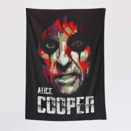 Alice Cooper Wall Tapestry, Alice Cooper Art Tapestry