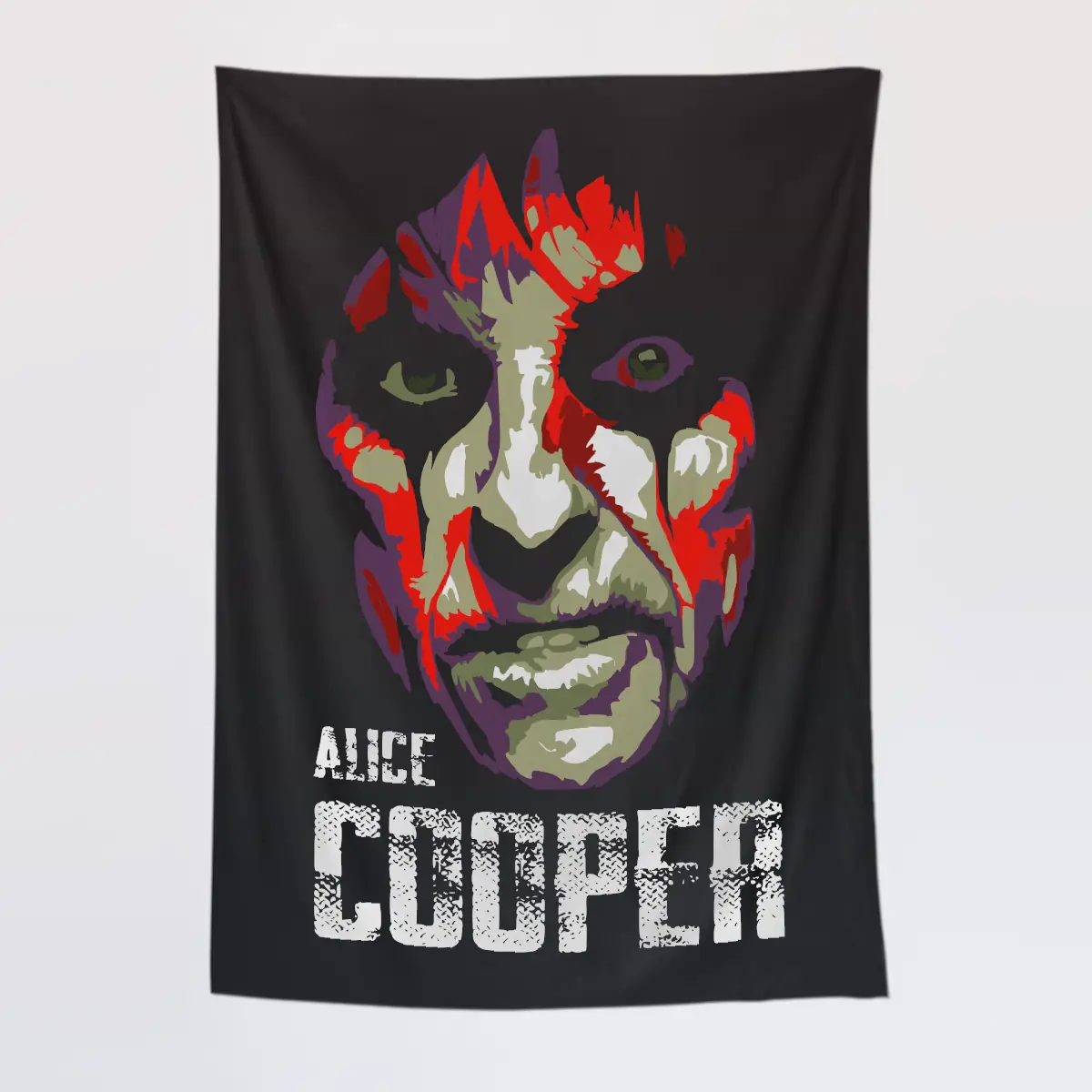Alice Cooper Wall Tapestry, Alice Cooper Art Tapestry