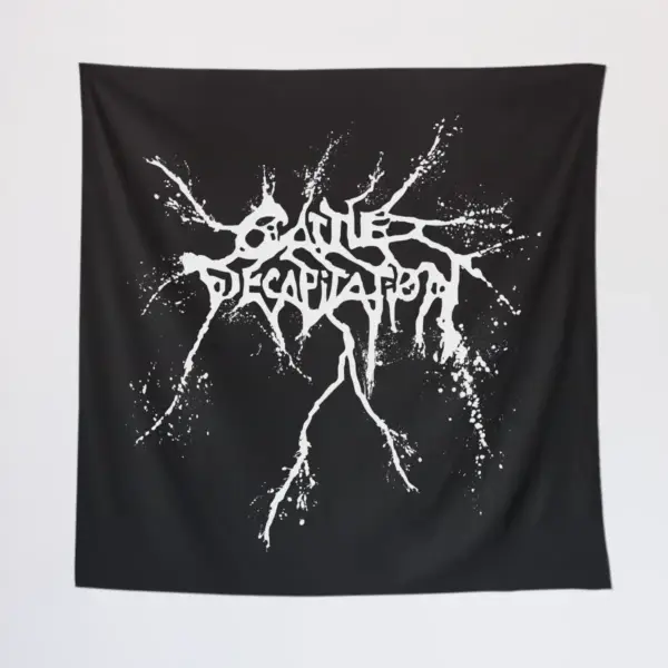 Cattle Decapitation Wall Tapestry, Cattle Decapitation Logo Tapestry Wall Poster
