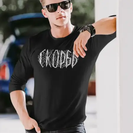 Cкорбь Logo Artwork Long Sleeve, Sorrow Logo Black Longsleeve