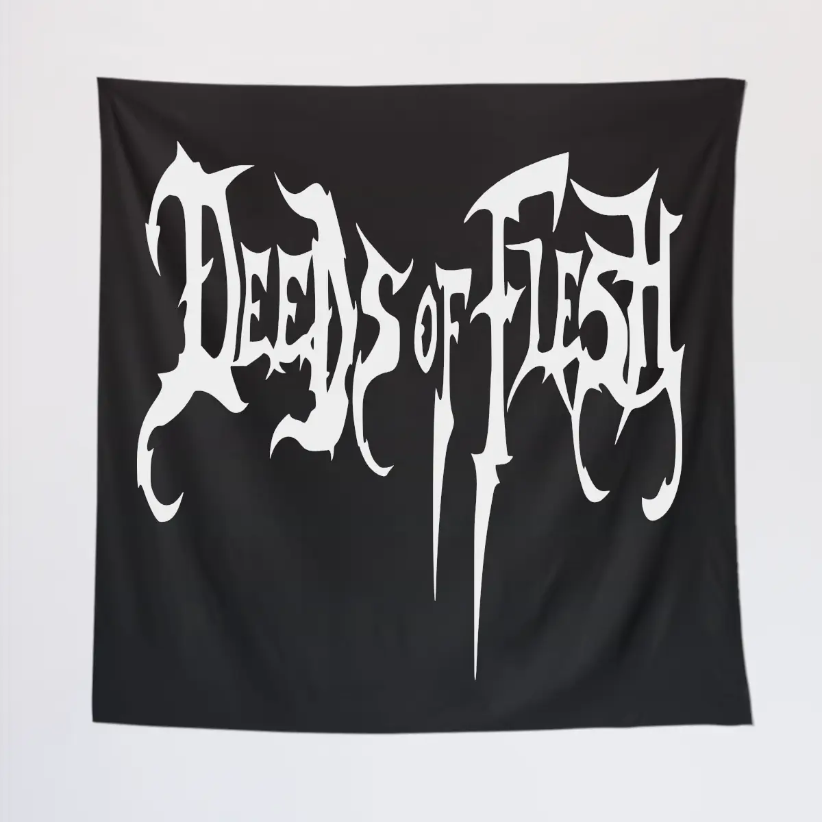 Deeds of Flesh Wall Tapestry, Deeds of Flesh Logo Tapestry Wall Poster