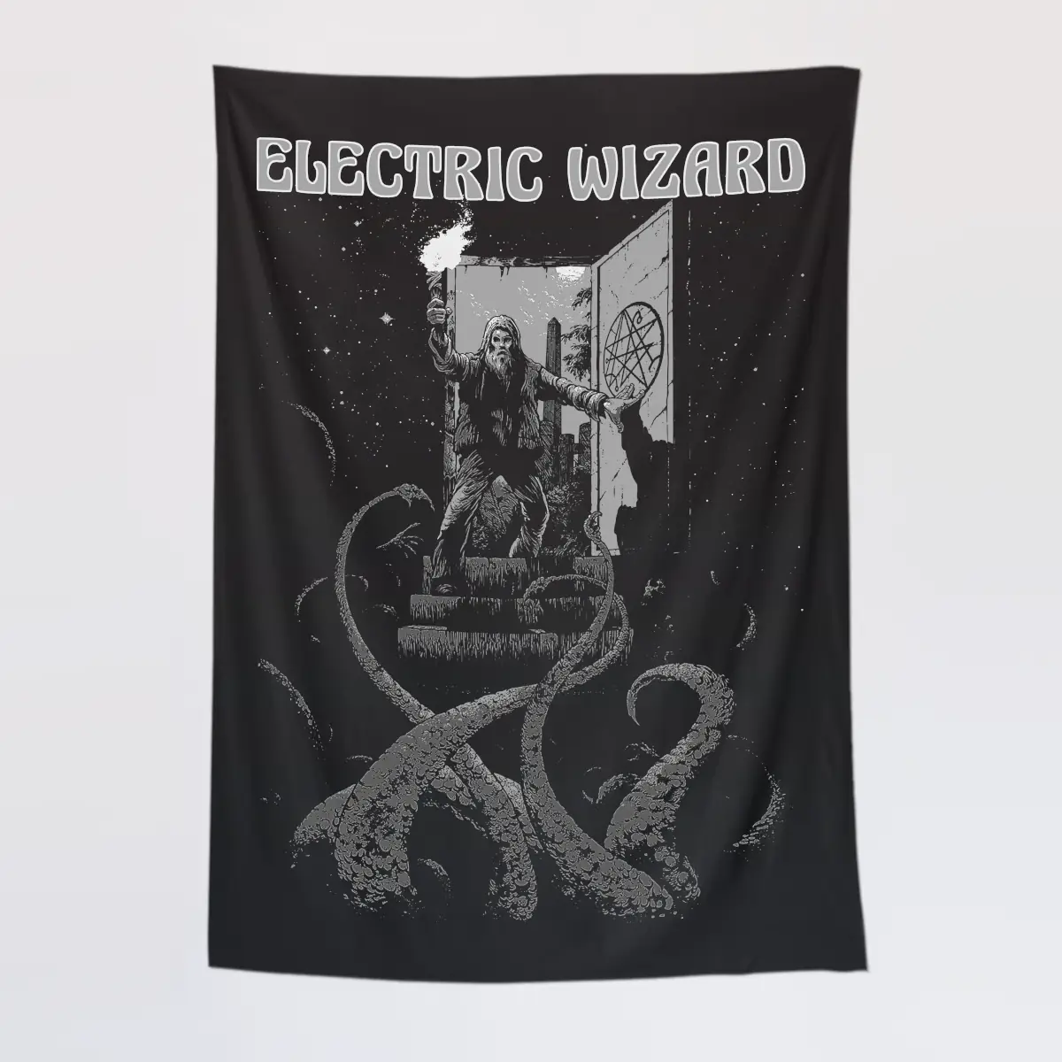Electric Wizard Wall Tapestry, Electric Wizard Artwork Tapestry Wall Poster