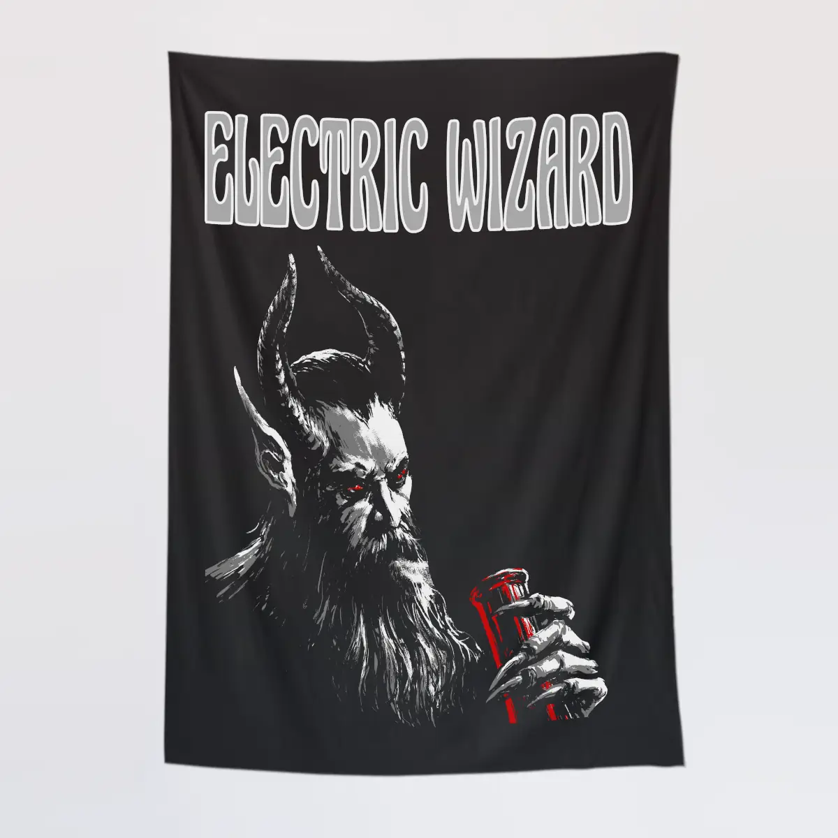 Electric Wizard Wall Tapestry, Electric Wizard Depethrone Tapestry Wall Poster