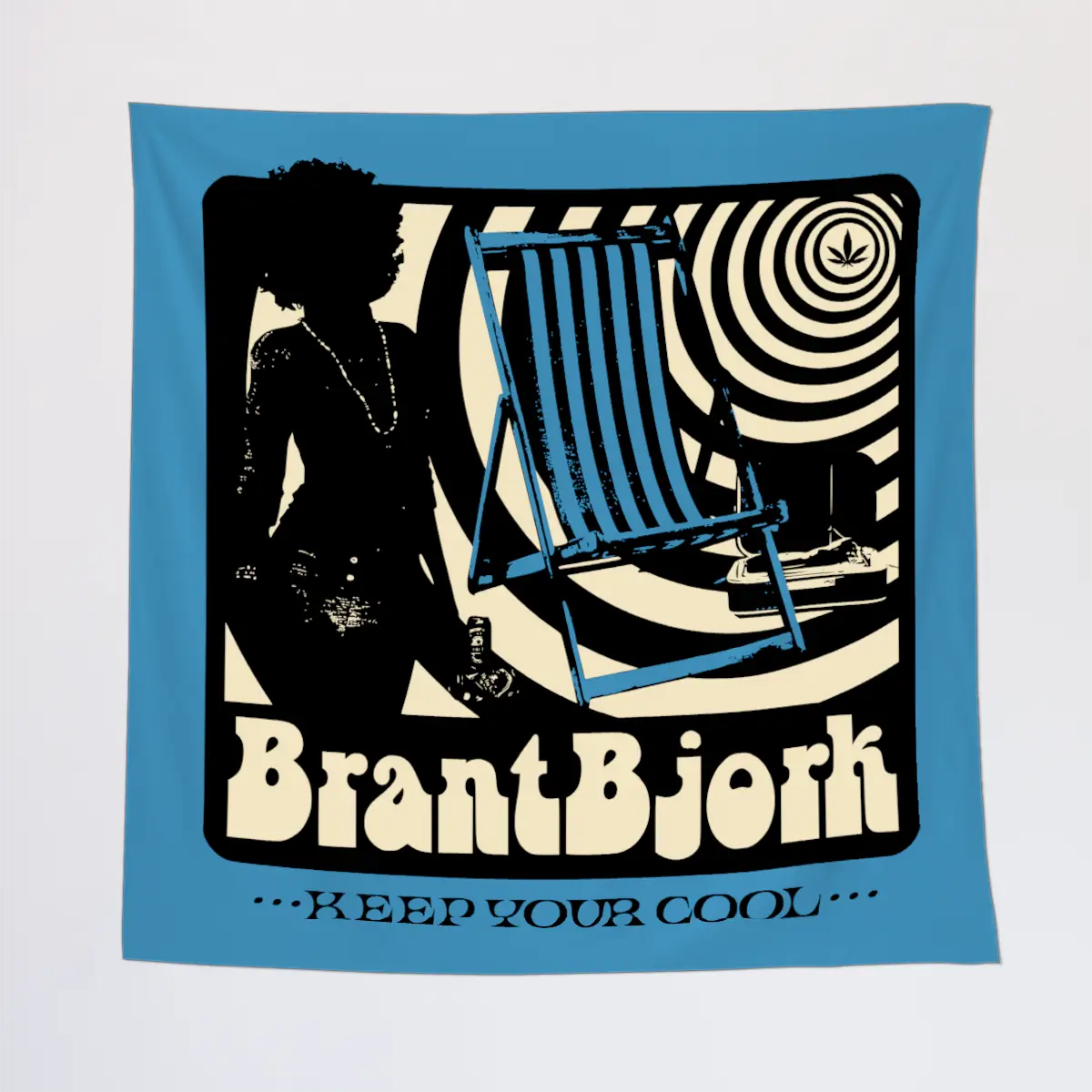 Brant Bjork Tapestry, Brant Bjork Keep Your Cool Tapestry Wall Poster
