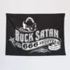 Buck Satan Tapestry, Buck Satan 666 Shooters Tapestry Wall Poster