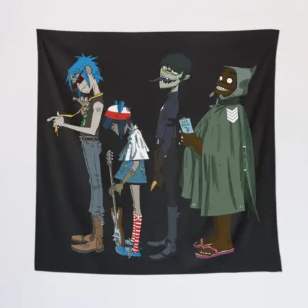 Gorillaz Tapestry, Gorillaz Artwork Tapestry Wall Poster