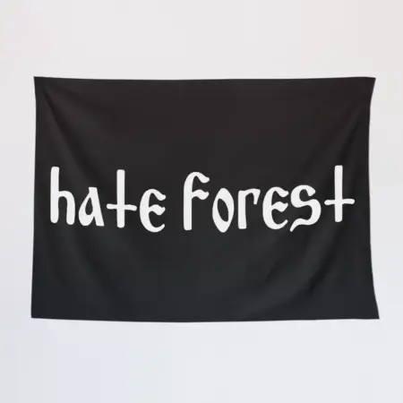 Hate Forest Tapestry, Hate Forest Logo Tapestry Wall Poster