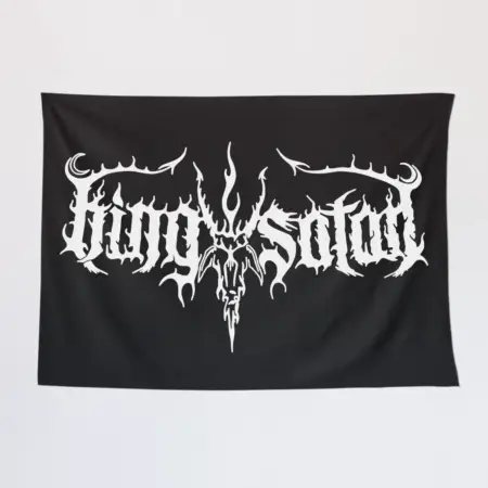 King Satan Tapestry, King Satan Logo Tapestry Wall Poster