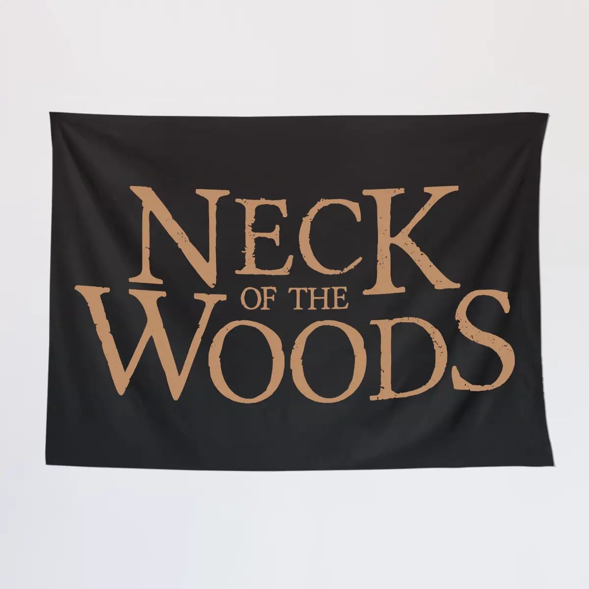 Neck of the Woods Wall Tapestry, Neck of the Woods Logo Tapestry Wall Poster