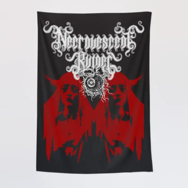 Necrovescent Ruiner Wall Tapestry, Untouchable Faith Decay Tapestry Wall Poster