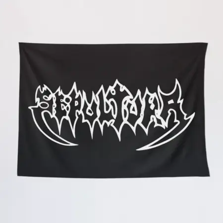 Sepultura Wall Tapestry, Sepultura Logo Tapestry Wall Poster