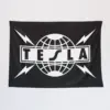 Tesla Wall Tapestry, Tesla Logo Tapestry Wall Poster