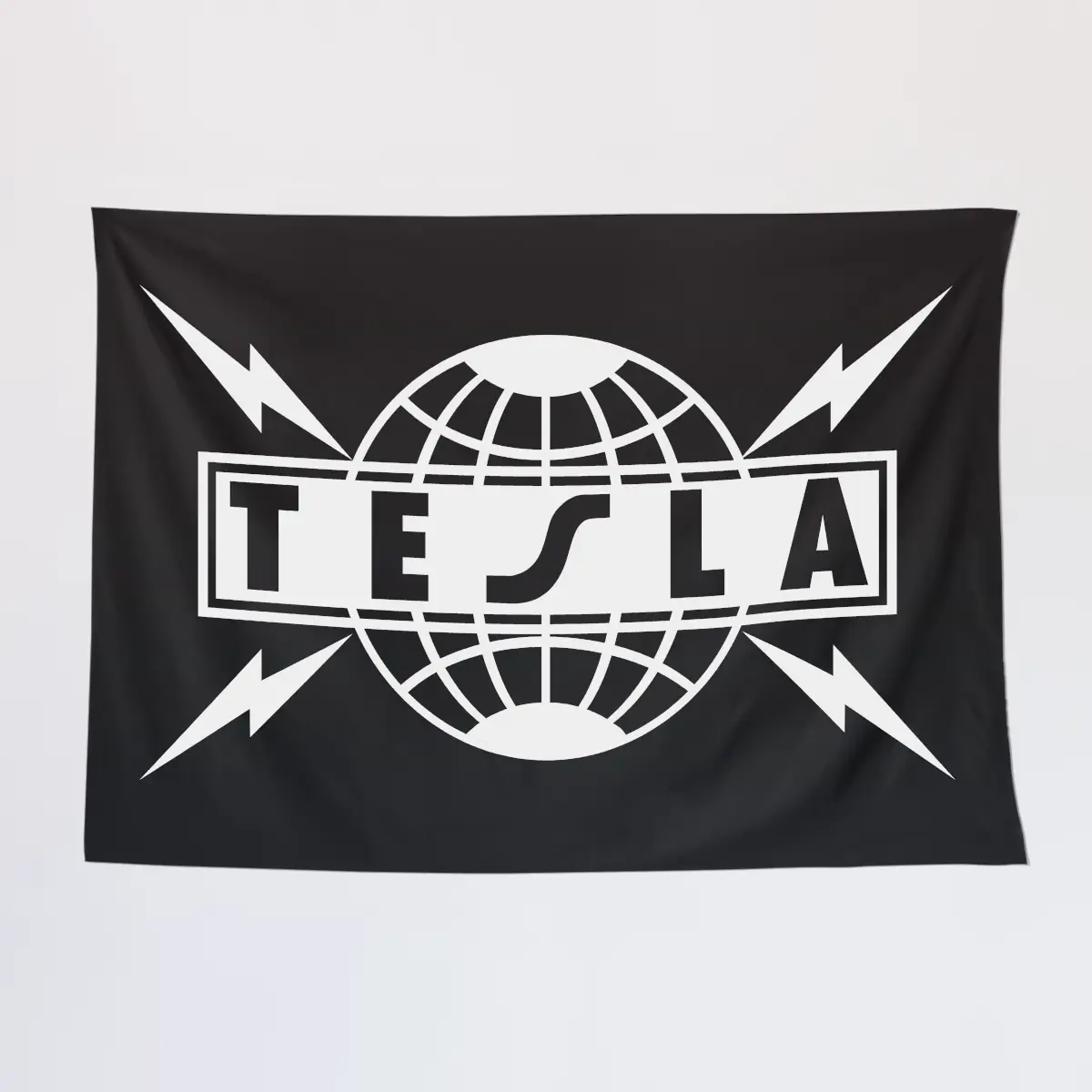 Tesla Wall Tapestry, Tesla Logo Tapestry Wall Poster