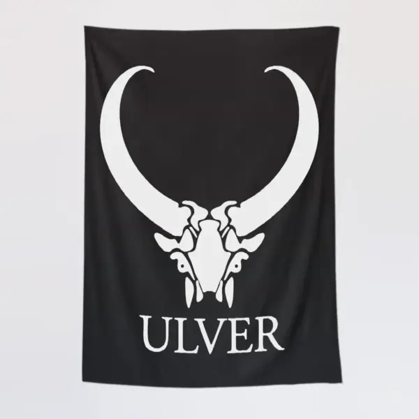 Ulver Wall Tapestry, Ulver Logo Tapestry Wall Poster