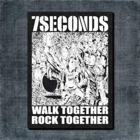 7 Seconds Back Patch, Walk Together Rock Together Oversize Patch