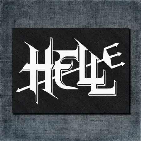Hell Back Patch, Hell Logo Oversize Patch